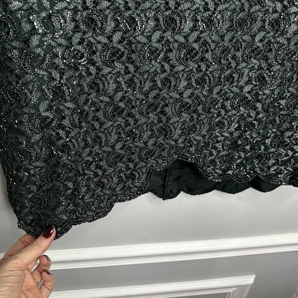 Vintage Brilliante by J.A. Beaded Green Top Plus 3x Cruise Vacation Event - Picture 2 of 9